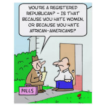 hate women republican african americans flyer design