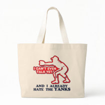 Hate Yankees Baby Tote Bag