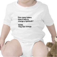 HATERS FEAR CHANGE TEE SHIRTS