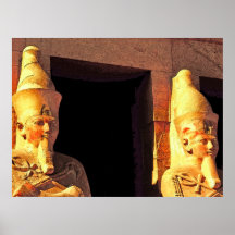 Hatshepsut Temple, Statues as Osiris Posters