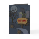Haunted Castle Halloween Invitation Greeting Cards