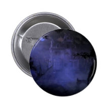 haunted-house01 pinback button