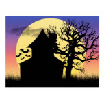 Haunted House Afternoon Postcard