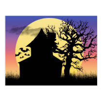 Haunted House Afternoon Postcard postcards