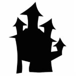 Haunted House. Black and White. Custom photo sculptures