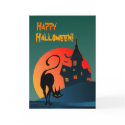 HAUNTED HOUSE & BLACK CAT by SHARON SHARPE cards