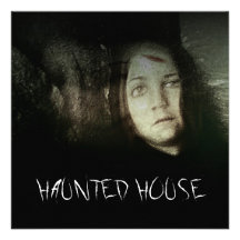 Haunted House Ghostly Apparition Halloween Party Personalized Invites