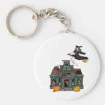 Haunted house keychain