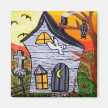 Haunted House Magnet