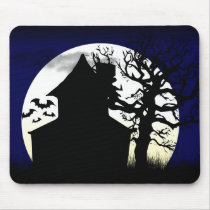 Haunted House Moonlight Mousepad mousepads