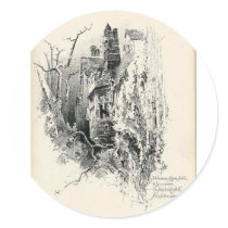 Haunted House Sticker