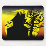Haunted House Sunset Mousepad