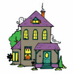 haunted house with ghosts photo sculptures