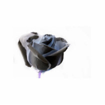 Haunted looking black white grey rose image acrylic cut out