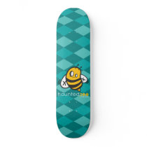 Haunted Zoo "Bee Argyle Blue" Custom Skateboard
