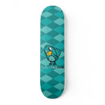 Haunted Zoo "Bird Argyle Blue" skateboards
