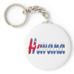 Havana, Cuba Flag Keychain