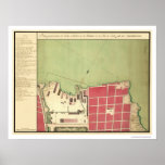 Havana Cuba Old City Map 1720 posters