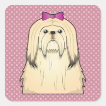 Havanese Cartoon Stickers