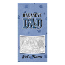Havanese DAD Custom Photo Card