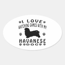 Havanese designs stickers