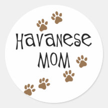 Havanese Mum Stickers
