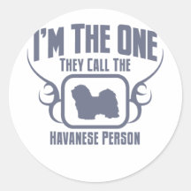 Havanese Round Sticker
