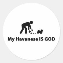 Havanese Round Sticker