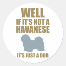 Havanese Round Sticker