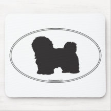 Havanese Silhouette Mouse Pad