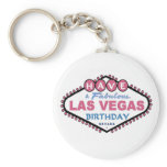 Have A Fabulous Las Vegas Birthday  Pink Keychain