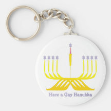 Have a Gay Hanukka Keychain