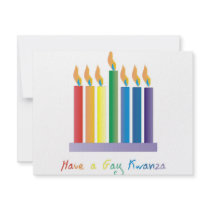 Have a Gay Kwanza Custom Announcements