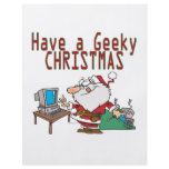 have a geeky christmas santa computer tech flyers