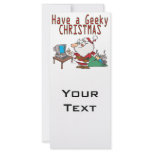 have a geeky christmas santa computer tech rack cards
