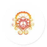 have a heart /henna sunburst stickers