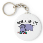 Have a Hip 4th Hippo keychains
