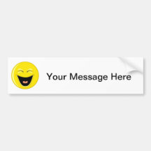 Have a Laugh Smiley Face Bumper Sticker