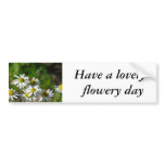 Have a lovely  flowery day bumper stickers