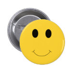 Have A Nice Day Yellow Smile Face Button Favour