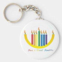 Have a Queer Chanukah Keychains