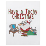 have a techy christmas computer geek santa flyers