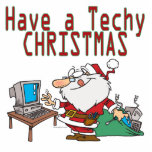 have a techy christmas computer geek santa photo sculptures
