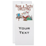 have a techy christmas computer geek santa rack cards