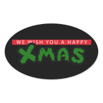 Have an 80s happy Xmas Stickers