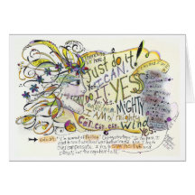 "Have no fear" card by Julie Elman