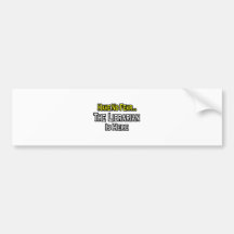 Have No Fear, The Librarian Is Here Bumper Sticker