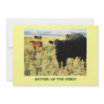 Have You Herd? Cattle Calves  Western Party Shower invitations
