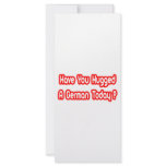 Have You Hugged A German Today? rack cards