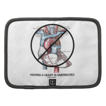 Having A Heart Is Overrated (Heart Cross-Out) Planners